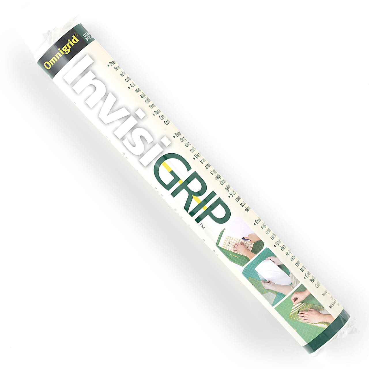 Omnigrid&#xAE; Invisi-Grip&#x2122; Clear Non-Slip Material Roll, 12.5&#x27;&#x27; x 1yd.